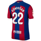 Ilkay Gündogan Barcelona Nike 2023/24 Home Match Authentic Player Jersey - Royal/Aqua/White