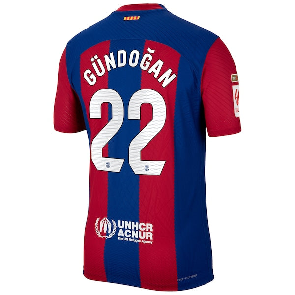 Ilkay Gündogan Barcelona Nike 2023/24 Home Match Authentic Player Jersey - Royal/Aqua/White