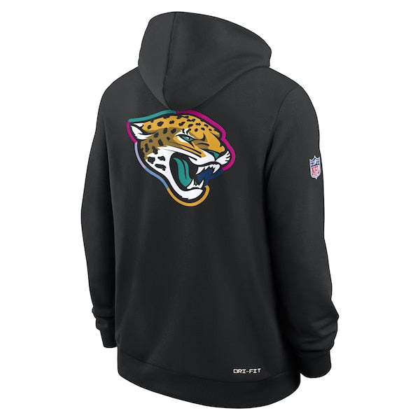 Jacksonville Jaguars Nike 2025 NFL Crucial Catch Sideline Standard Issue Dri-FIT Hoodie - Black