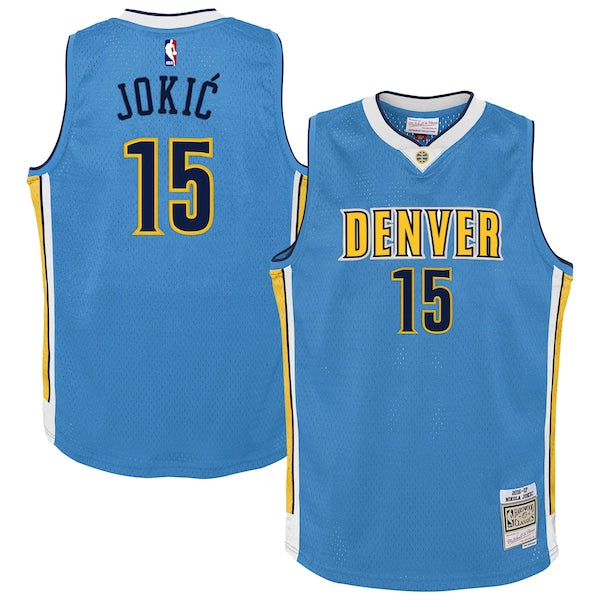 Nikola Jokic Denver Nuggets  Youth 2016/17 Hardwood Classics Swingman Jersey - Light Blue