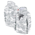 Atlanta Falcons Nike 2024 Salute to Service Club Fleece Pullover Hoodie - Arctic Camo