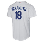 Yoshinobu Yamamoto Los Angeles Dodgers Nike Youth Home Replica Player Jersey - White