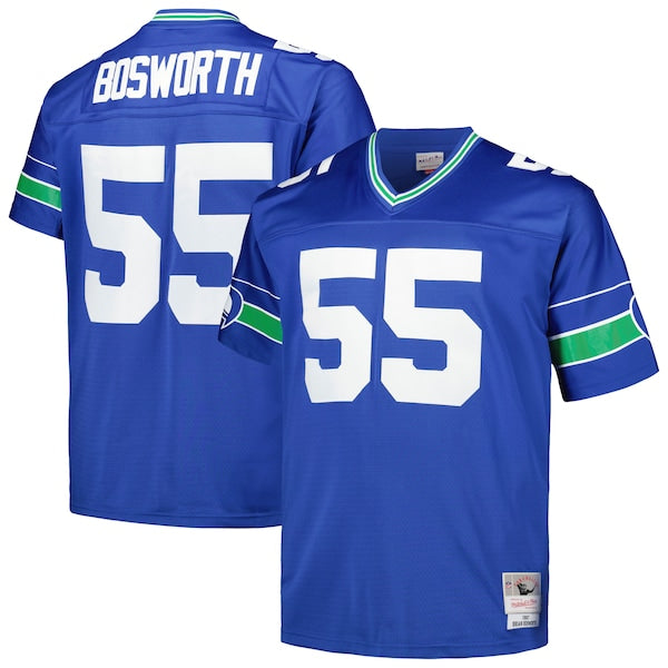 Brian Bosworth Seattle Seahawks Big & Tall 1987 Legacy Retired Player Jersey - Royal