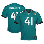Josh Hines-Allen Jacksonville Jaguars Nike Youth Team Game Jersey - Teal
