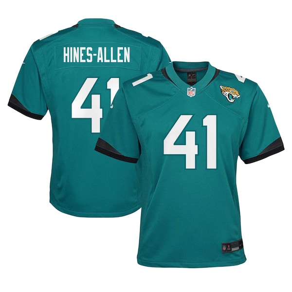 Josh Hines-Allen Jacksonville Jaguars Nike Youth Team Game Jersey - Teal