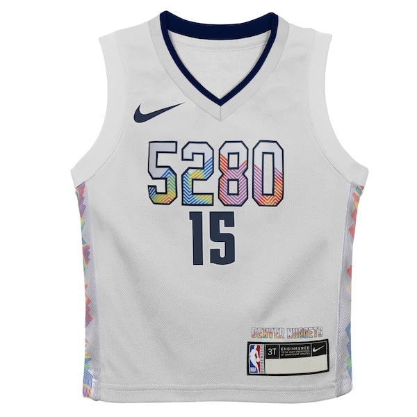 Nikola Jokic Denver Nuggets Nike Toddler 2024/25 Swingman Player Jersey - City Edition - White