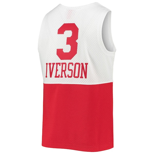 Allen Iverson Philadelphia 76ers 2003/2004 Hardwood Classics Swingman Jersey - White/Red