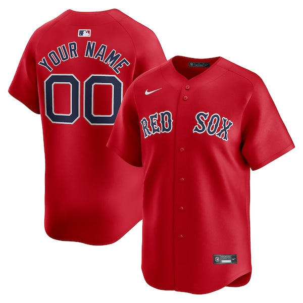 Boston Red Sox Nike  Alternate Limited Custom Jersey – Red