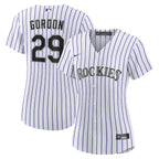 Tanner Gordon Colorado Rockies Nike Women's Home Replica Jersey - White