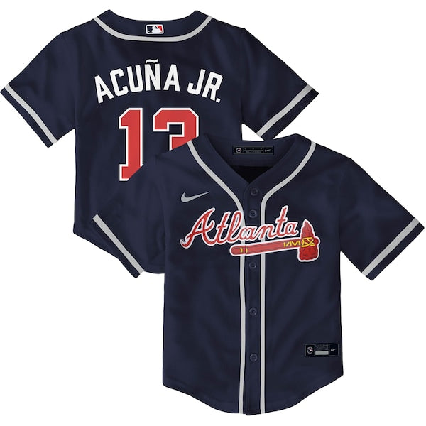 Ronald Acuña Jr. Atlanta Braves Nike Toddler Alternate Replica Player Jersey - Navy