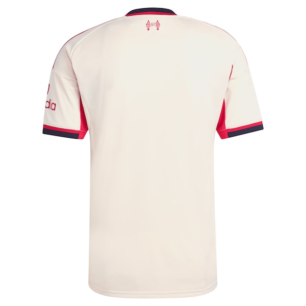 Liverpool adidas 2025/26 Away Replica Jersey - White/Green/Red