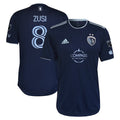 Graham Zusi Sporting Kansas City adidas 2023 State Line 3.0 Authentic Player Jersey - Blue