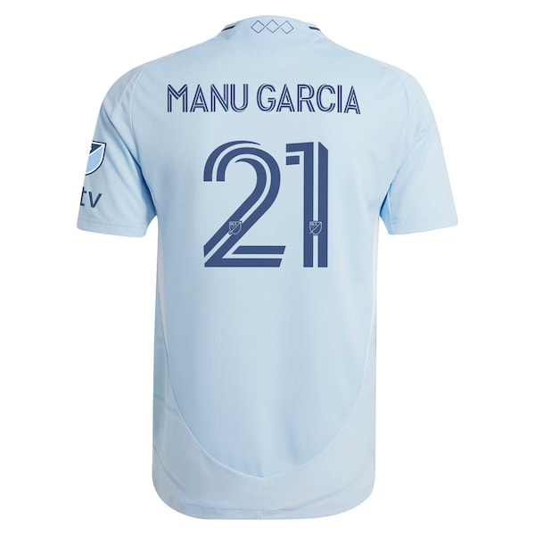 Manu Garcia Sporting Kansas City adidas 2025 One KC Authentic Player Jersey - Light Blue