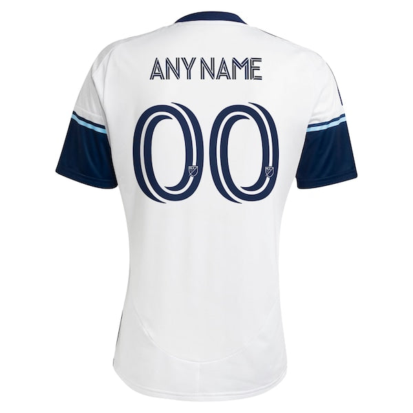 Vancouver Whitecaps FC adidas 2025 The Peak Replica Custom Jersey - White