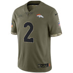 Men's Denver Broncos Patrick Surtain II Nike Olive Salute To Service Limited Jersey