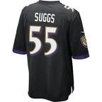 Baltimore Ravens Terrell Suggs Nike Black Alternate Game Jersey