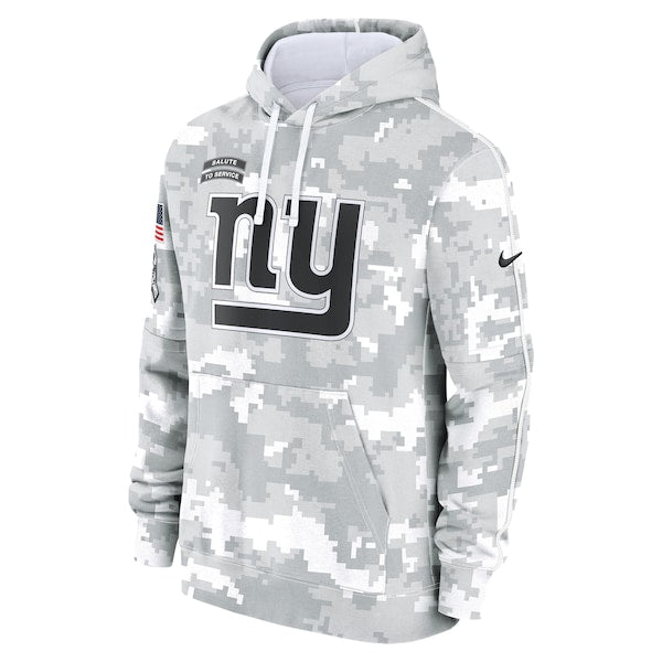 New York Giants Nike 2024 Salute to Service Club Fleece Pullover Hoodie - Arctic Camo