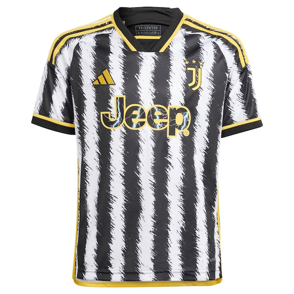 Juventus adidas Youth 2023/24 Home Replica Jersey - Black