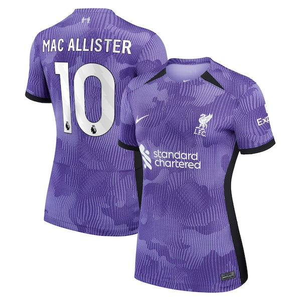 Alexis Mac Allister Liverpool Nike Women's 2023/24 Third Stadium Replica Player Jersey - Purple