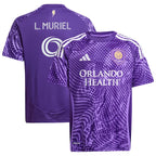 Luis Muriel Orlando City SC adidas Youth 2025 Perfect Storm Replica Player Jersey - Purple