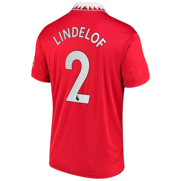 Victor Lindelof Manchester United adidas 2022/23 Home Replica Player Jersey - Red