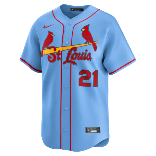 Lars Nootbaar St. Louis Cardinals Nike Alternate Limited Jersey - Light Blue/White