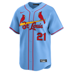 Lars Nootbaar St. Louis Cardinals Nike Alternate Limited Jersey - Light Blue/White