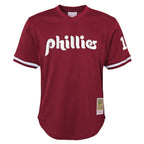 Darren Daulton Philadelphia Phillies Youth Cooperstown Collection Mesh Batting Practice Jersey - Burgundy