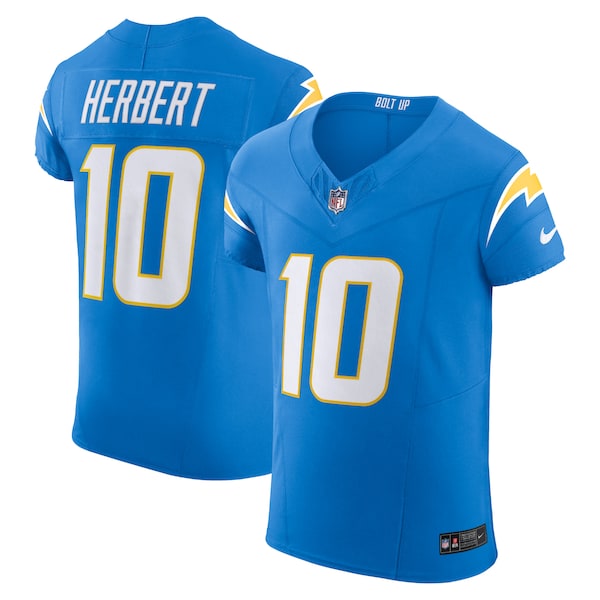 Justin Herbert Los Angeles Chargers Nike  Vapor F.U.S.E. Elite Jersey - Powder Blue