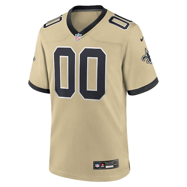 New Orleans Saints Nike Gameday Golds Alternate Custom Game Jersey - Gold/Black