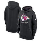 Kansas City Chiefs Nike Women's 2024 NFL Crucial Catch Club Pullover Hoodie - Black