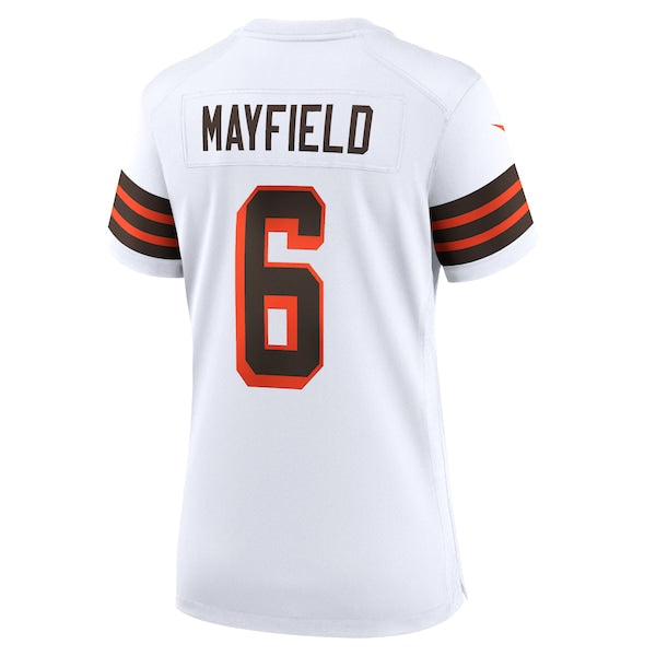 Baker Mayfield Cleveland Browns Nike Women's 1946 Collection Alternate Game Jersey - White/Brown