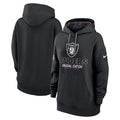 Las Vegas Raiders Nike Women's 2024 NFL Crucial Catch Club Pullover Hoodie - Black