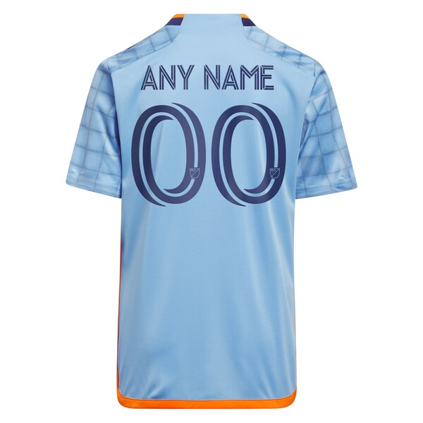 New York City FC adidas Youth 2024 The Interboro Kit Replica Custom Jersey - Light Blue