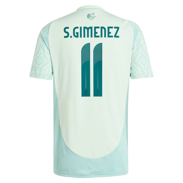 Santiago Giménez Mexico National Team adidas 2024 Away Replica Player Jersey - Green