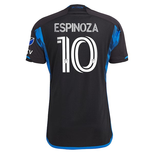 Cristian Espinoza San Jose Earthquakes adidas 2023 Active Fault Jersey Authentic Jersey - Blue