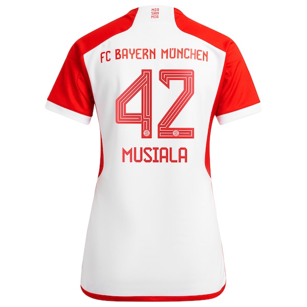 Jamal Musiala Bayern Munich adidas Women's 2023/24 Home Replica Jersey - White/Black