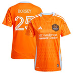 Griffin Dorsey Houston Dynamo FC adidas Women's 2025 Season 20 Replica Player Jersey - Orange