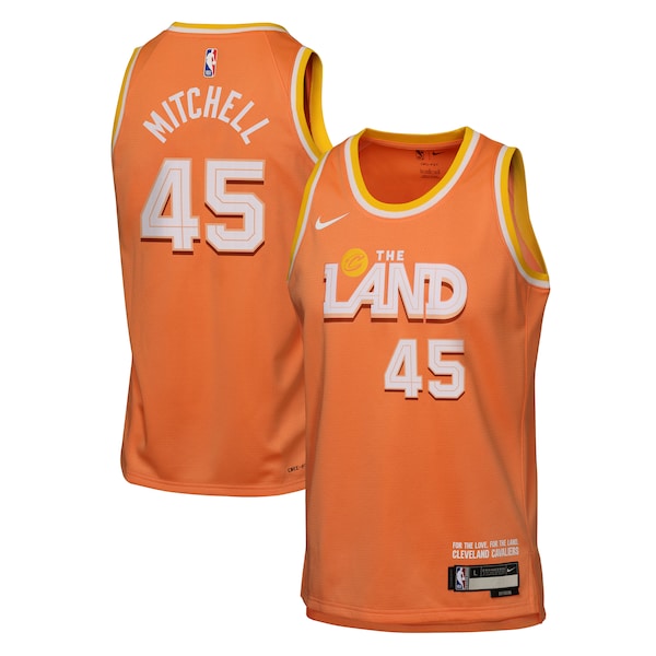 Donovan Mitchell Cleveland Cavaliers Nike Youth 2025/26 City Edition Swingman Jersey - Orange