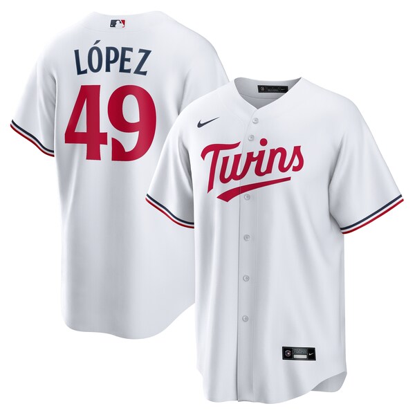 Pablo Lopez Minnesota Twins Nike Home Replica Jersey - White