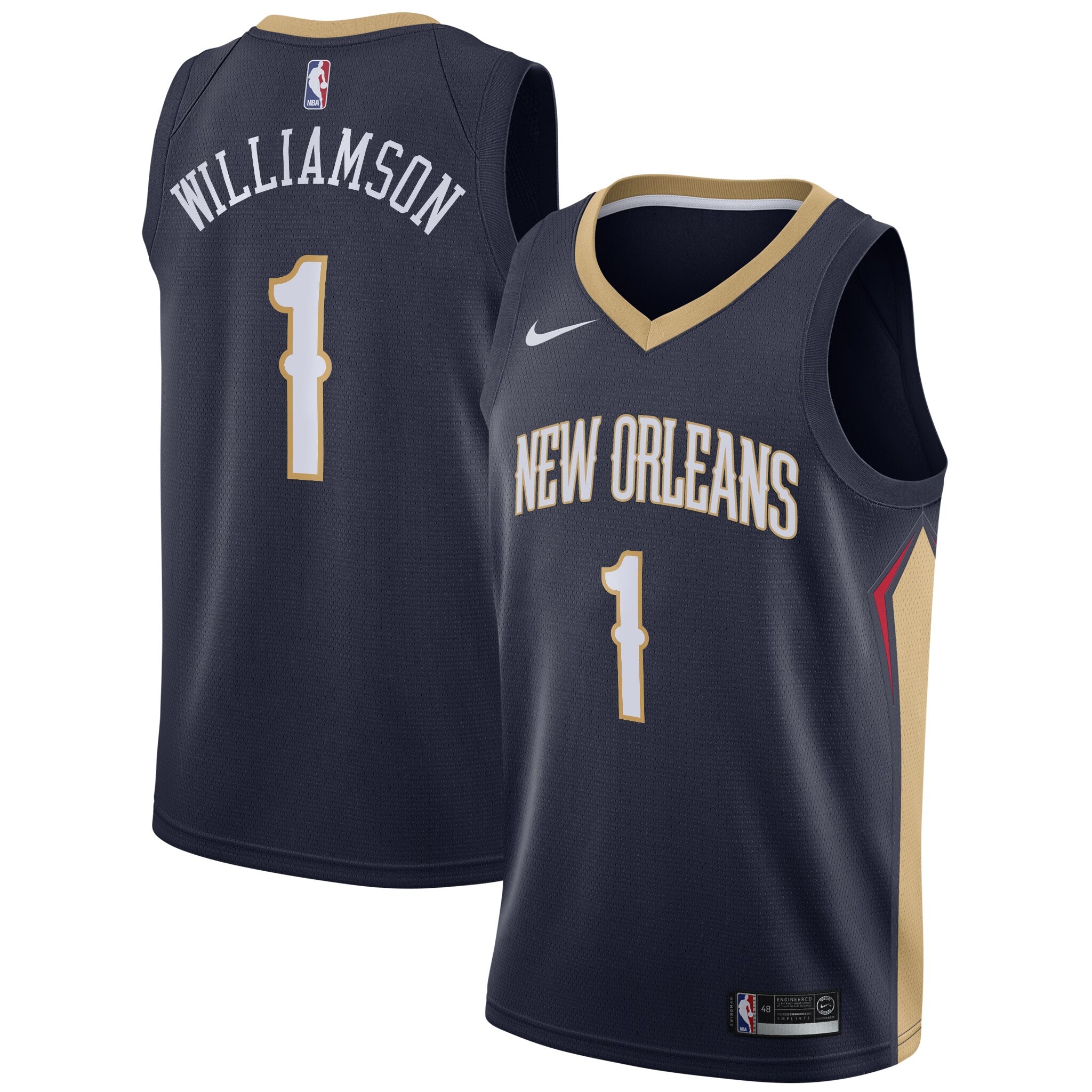 Zion Williamson New Orleans Pelicans Nike 2019/2020 Swingman Jersey - Association Edition - White/Navy