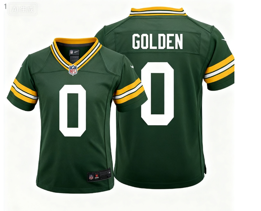 Matthew Golden Green Bay Packers Youth Nike Game Jersey - Green