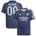 Los Merengues adidas Youth 2025/26 Away Replica Custom Jersey - Blue/White