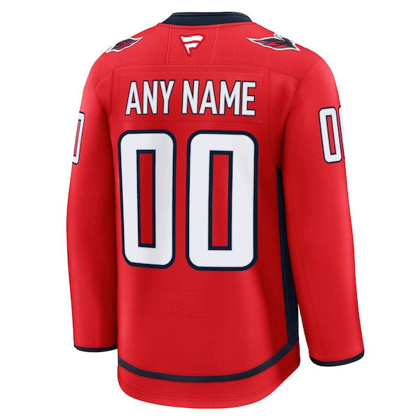 Washington Capitals  Home Premium Custom Jersey - Red/White/Black