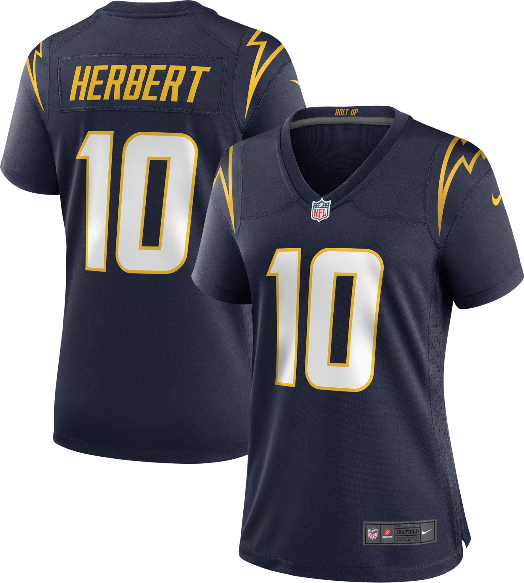 Justin Herbert Los Angeles Chargers Nike Women's Game Jersey - Royal/Navy/Powder Blue