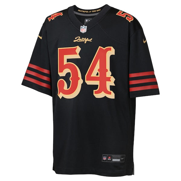 Fred Warner San Francisco 49ers Nike Youth 2025 Rivalries Collection Game Jersey - Black
