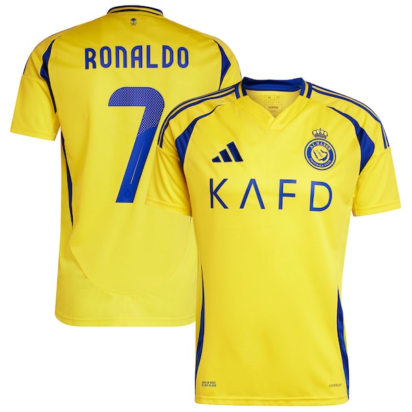 Cristiano Ronaldo Al-Nassr FC adidas 2024/25 Home Replica Player Jersey - Yellow
