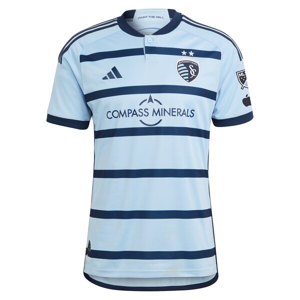Daniel Salloi Sporting Kansas City adidas 2024 Hoops 4.0 Authentic Player Jersey – Light Blue