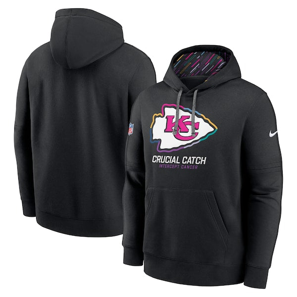 Kansas City Chiefs Nike 2024 NFL Crucial Catch Club Pullover Hoodie - Black