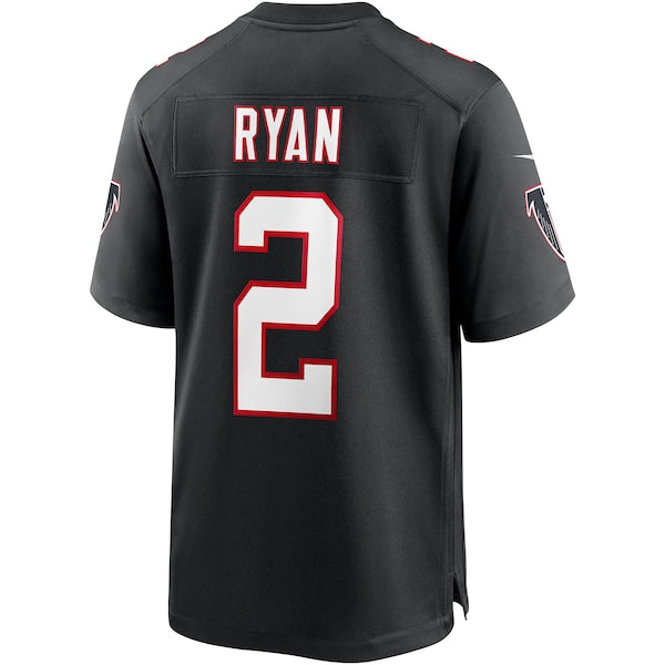 Men's Nike Matt Ryan Black Atlanta Falcons Throwback Game Jersey